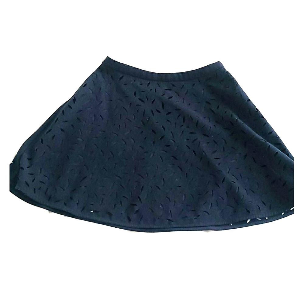 Blue detailed flower skirt